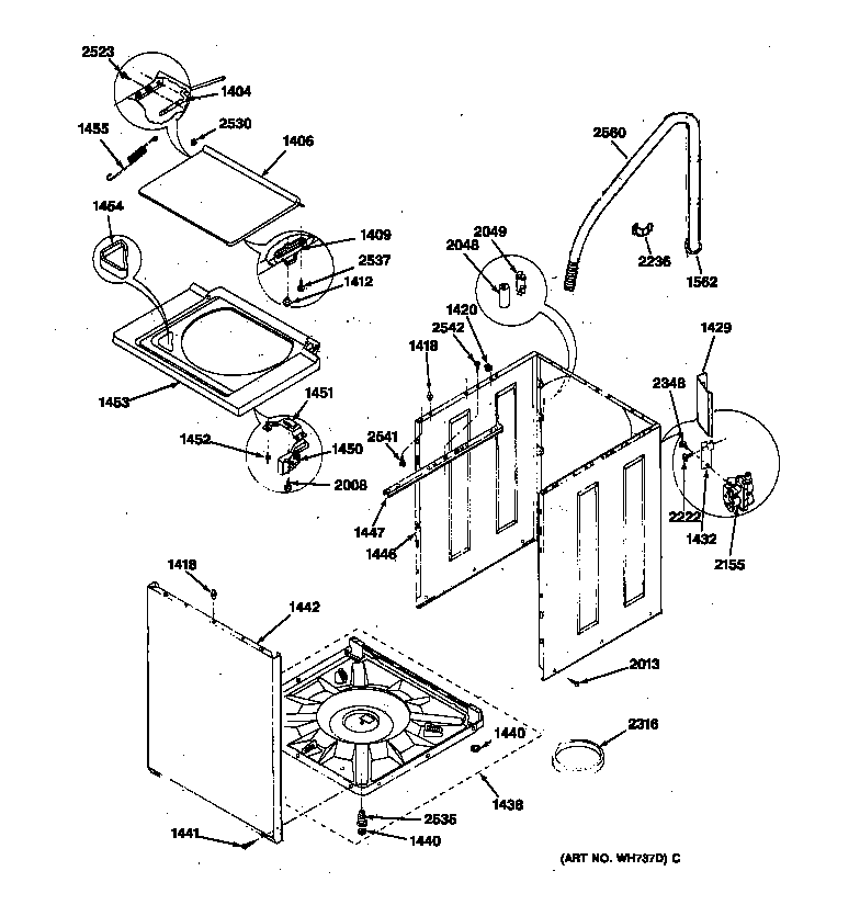 Washer - cabinet