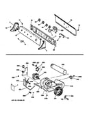 Backsplash, blower & drive assembly