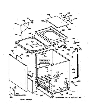 Cabinet, cover & front panel