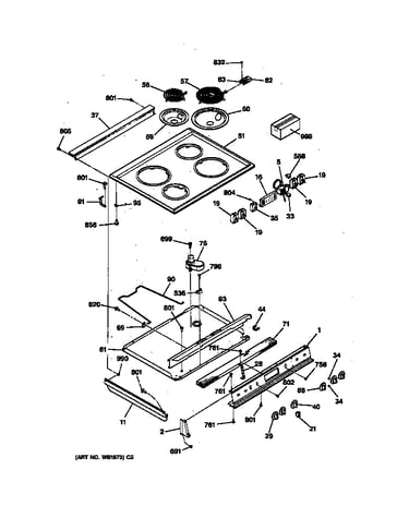 Control panel & cooktop