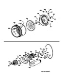 Drum, heater asm., blower & drive assembly