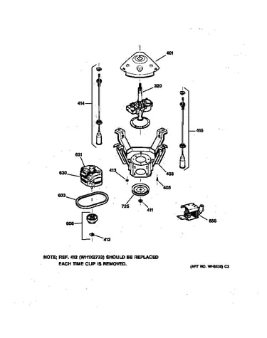 Suspension, pump & drive components