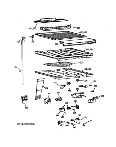 Compartment separator parts
