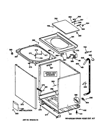 Cabinet, cover & front panel