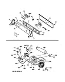 Backsplash, blower & drive assembly