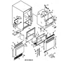 GE ZDIW50YA cabinet liner & door parts diagram