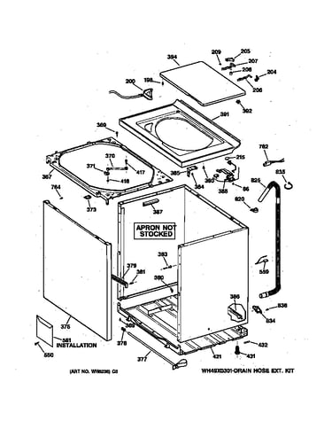 Cabinet, cover & front panel