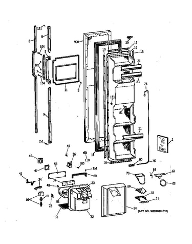 Freezer door