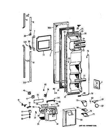 Freezer door