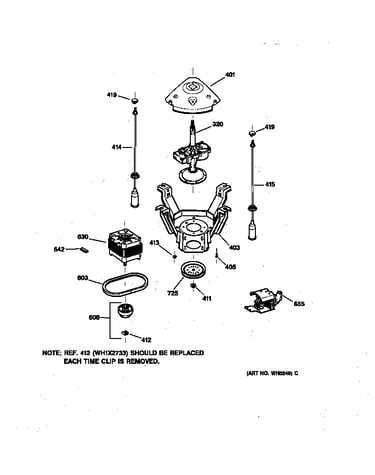 Suspension, pump & drive components