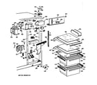 GE TFG20JRXFWW fresh food section diagram