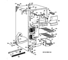 GE TFT22JAXFAA freezer section diagram