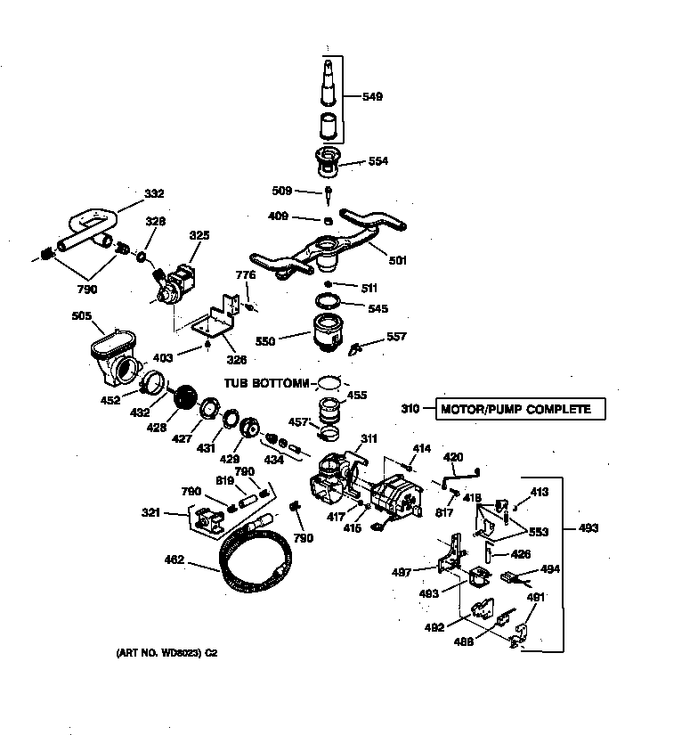 Motor-pump mechanism