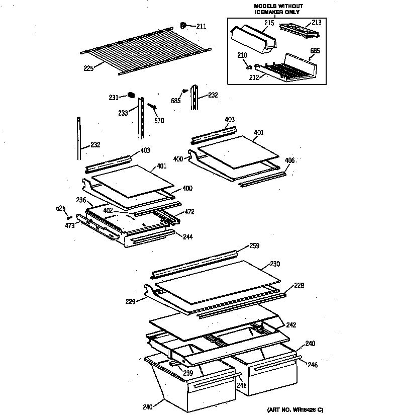Shelf parts