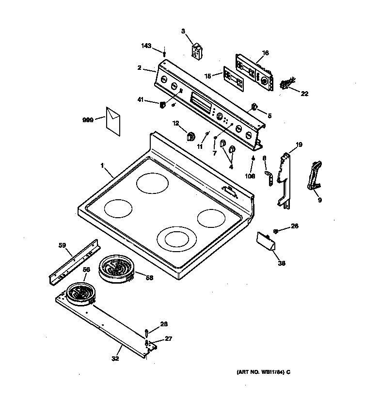 Cooktop & control panel