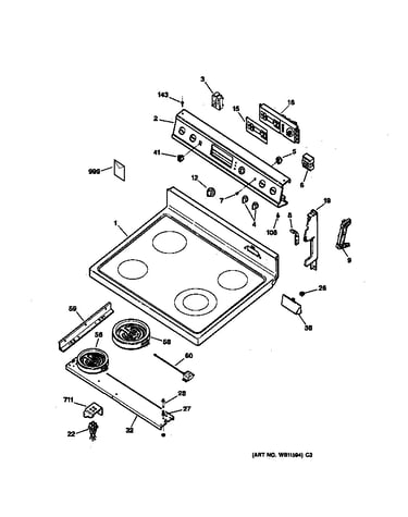 Control panel & cooktop