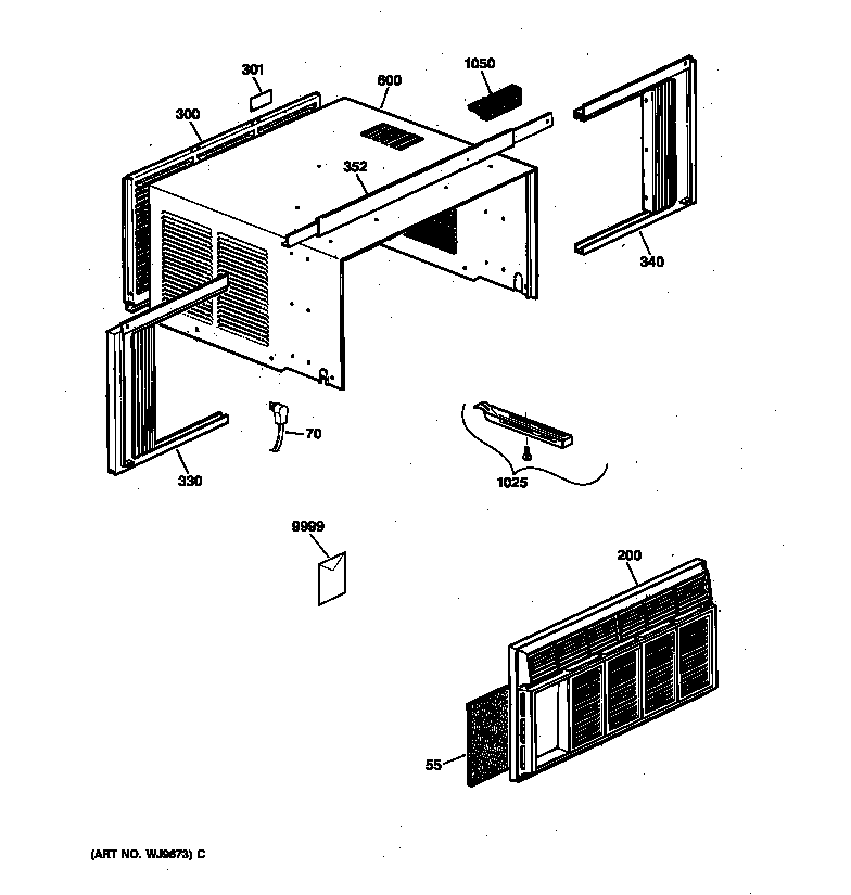 Front panel & exterior parts