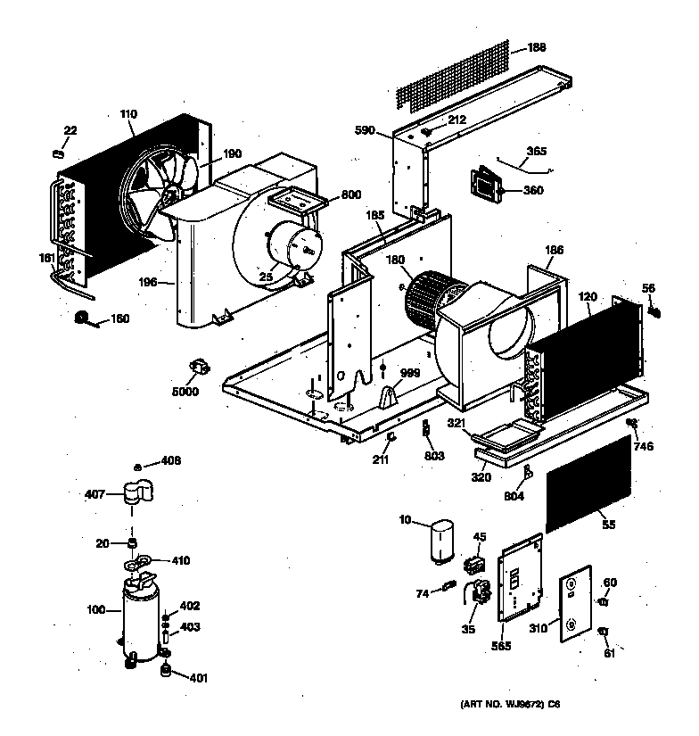 Chassis & refrigerant assembly