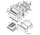 GE JBP30AA1 door & drawer parts diagram