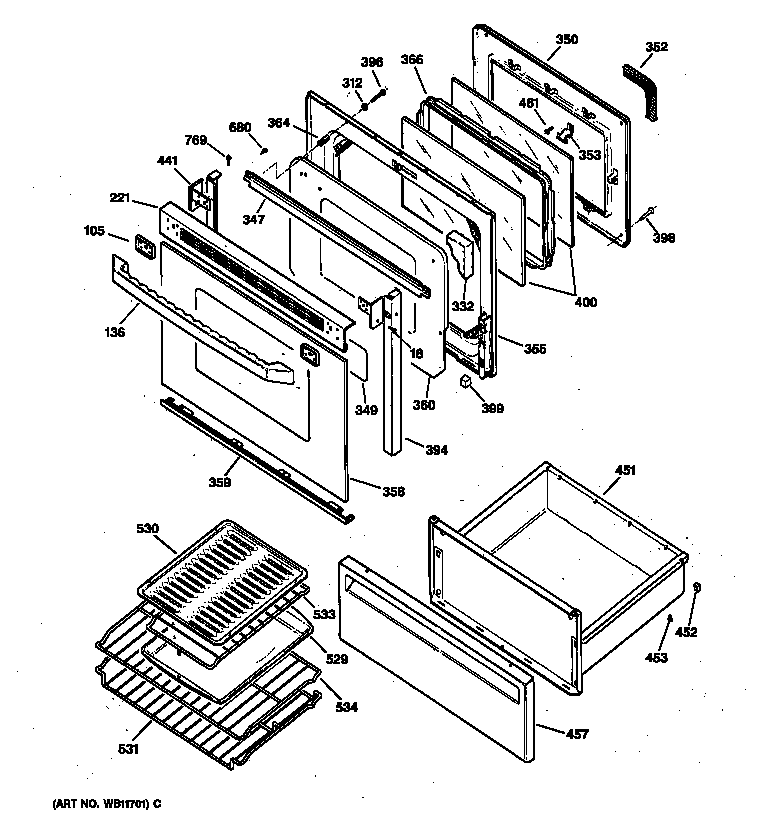 Door & drawer parts