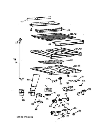 Compartment separator parts