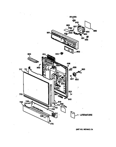 Escutcheon & door assembly