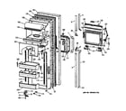 GE CSK27PFZBAA fresh food door diagram