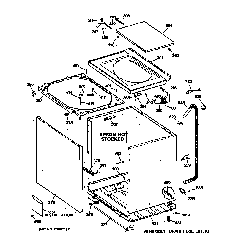 Cabinet, cover & front panel