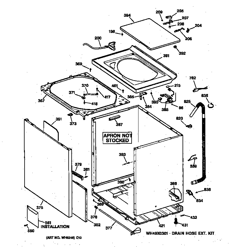Cabinet, cover & front panel