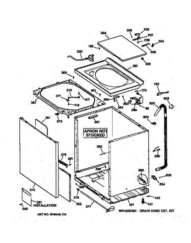 Cabinet, cover & front panel