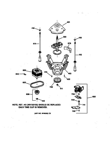 Suspension, pump & drive components