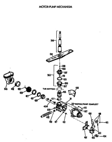 Motor-pump mechanism