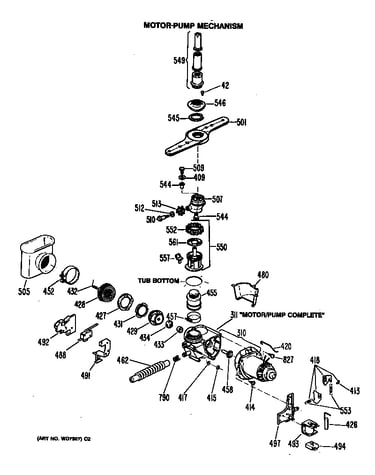 Motor-pump mechanism