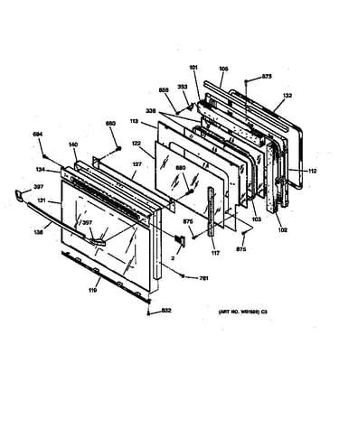 Oven door