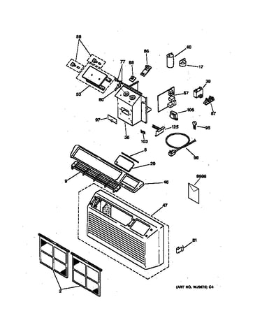 Controls & grill assembly
