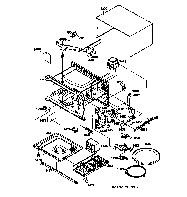 Bottom plate & internal parts