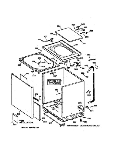 Cabinet, cover & front panel