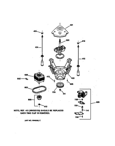 Suspension, pump & drive components