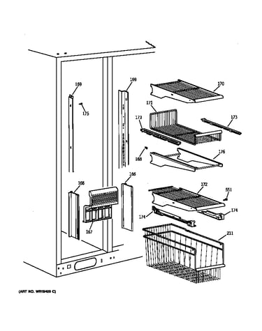 Freezer shelves