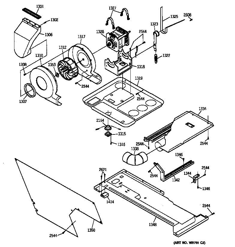 Dryer-motor, blower & belt