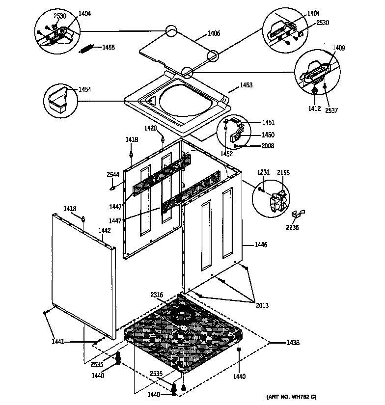 Washer cabinet