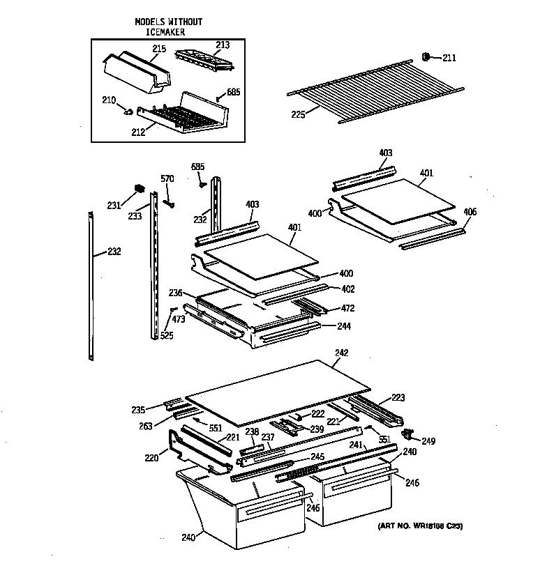 Shelf parts