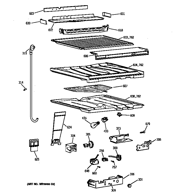 Compartment separator parts