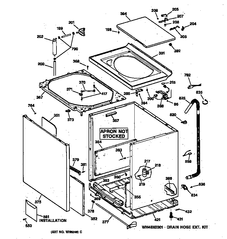Cabinet, cover & front panel