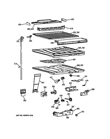 Compartment separator parts