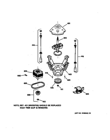 Suspension, pump & drive components