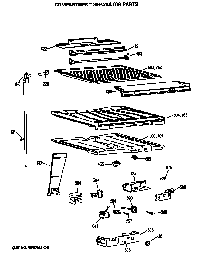 COMPARTMENT SEPARATOR PARTS