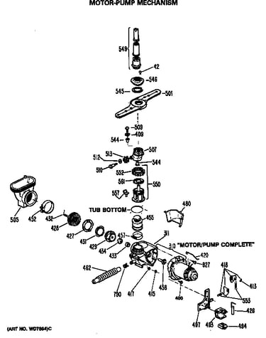 Motor-pump mechanism