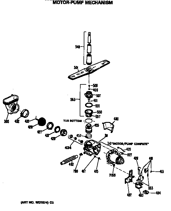 Motor-pump mechanism