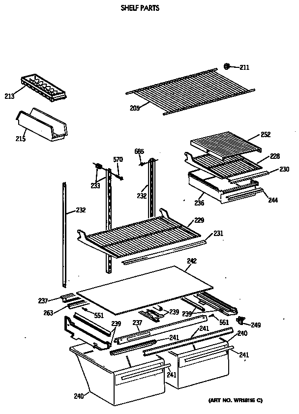 Shelf parts